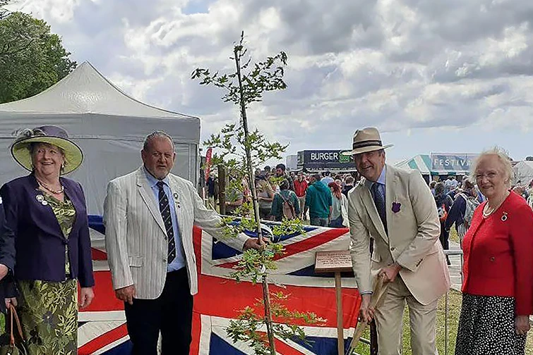 Jubliee Tree Planted at Heathfield Show
