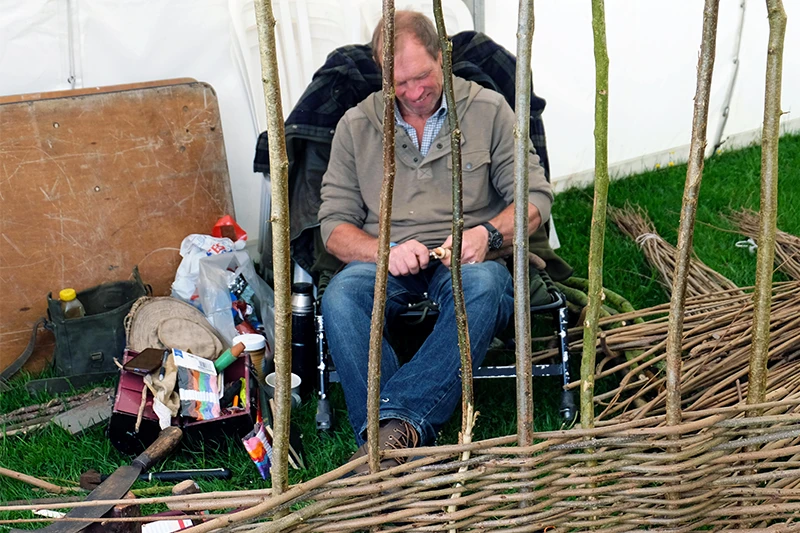 Traditional Willow Fence Making